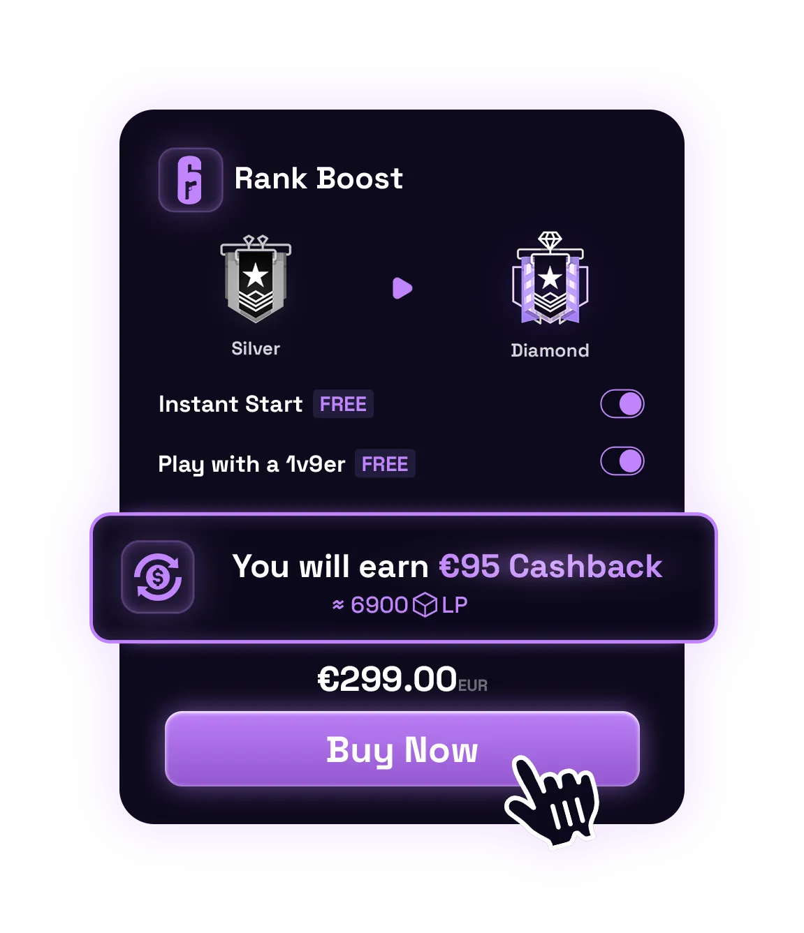 R6 Rank Boost High Quality Rainbow Six Siege Boosting 1v9